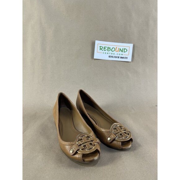 Tory Burch Amanda Open Toe Demi Wedge Sandals (Women’s Size 8.5) - Picture 1 of 6